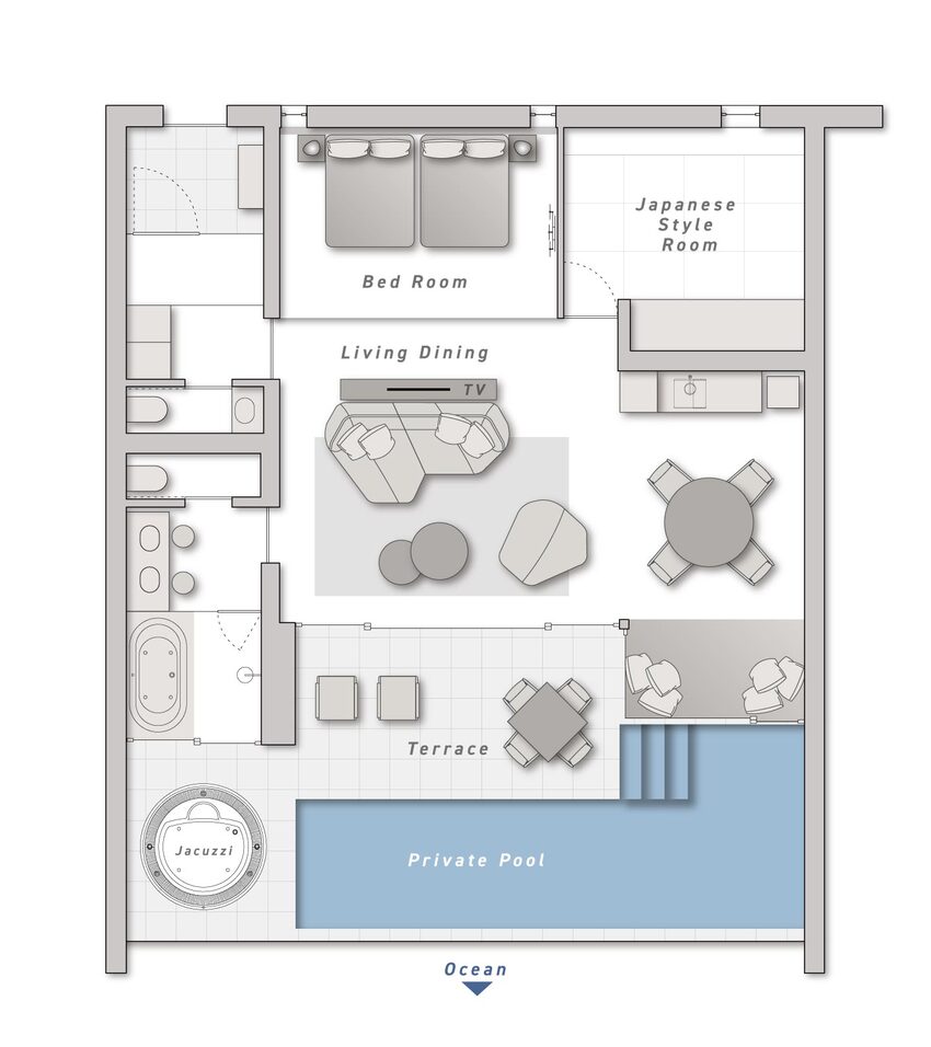高级套房 平面图