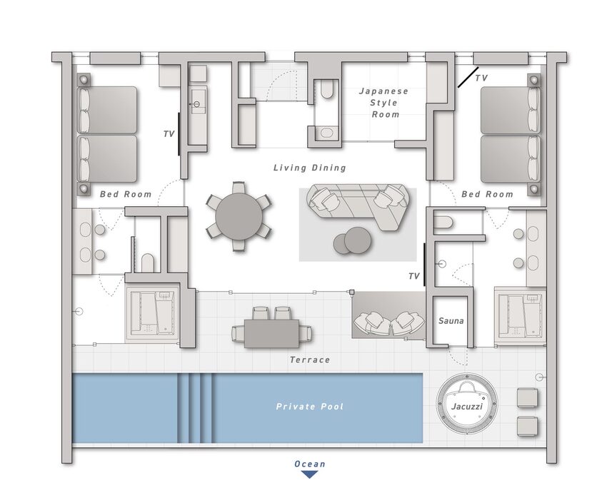 Presidential Suite Floor Plan